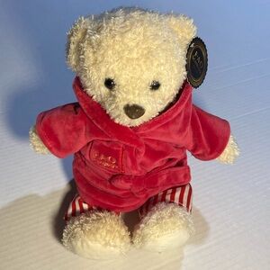 FAO Schwarz Teddy Bear on Robe and Pyjamas NWT